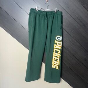 Reebok Men's Packers Sweatpants XL Green NFL Fleece Lounge Athletic